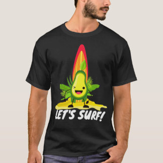 Camiseta Surfe engraçado em abacate 56