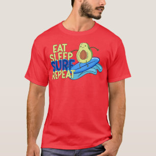 Camiseta surfe engraçado no abacate 14 1