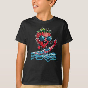 Camiseta surfe legal de morango