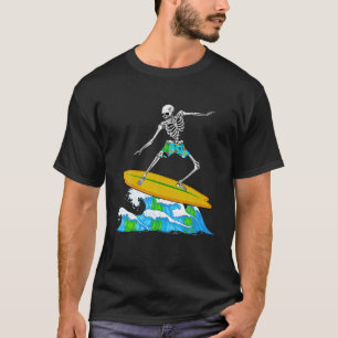 Camiseta Surfe legal Para Homens Surfijiboia-Esquelética