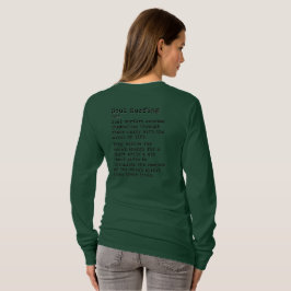 Camiseta Surfe na Alma: Pescoço da Tripulação de Longa Dist