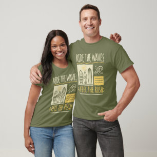 Camiseta Surfe nas Ondas Sinta o Rush Surf