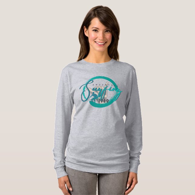 Camiseta Surfe no Esporte | Capa longa feminina (Frente Completa)