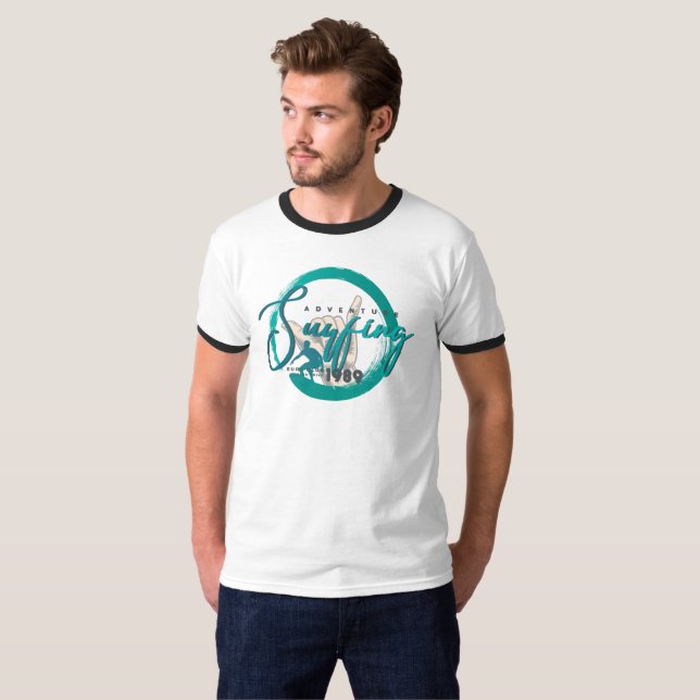 Camiseta Surfe no Esporte | Dedo masculino (Frente Completa)