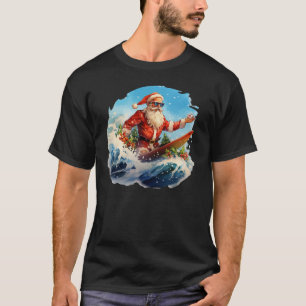 Camiseta Surfe no Papai Noel