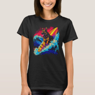 Camiseta Surfe no Surf do Cachorro de Arte