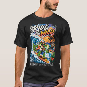Camiseta Surfe o Selvagem – Crocodilo Surfista