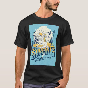 Camiseta Surfe Rivas Nicarágua Mapa Artesanía Arte Artesana