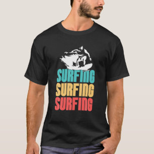 Camiseta Surfe surfando Surfe Retro Vintage Acordar Surfer
