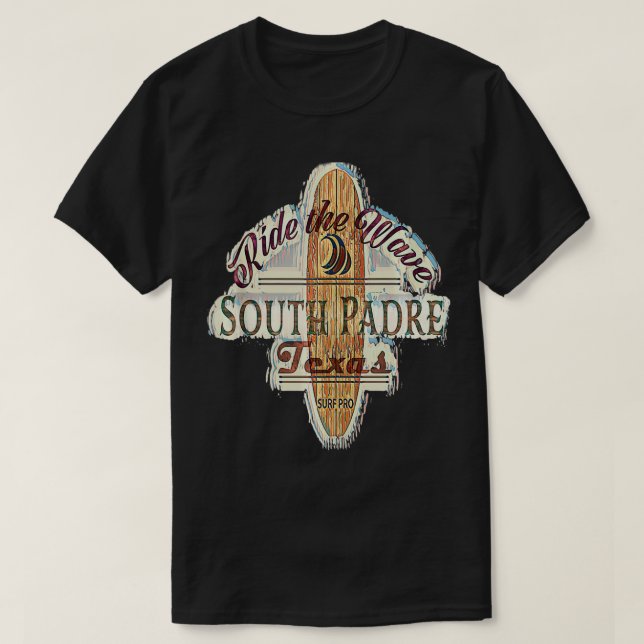 Camiseta Surfe, Surfboard, Palangre Distante No Lado Sul (Frente do Design)