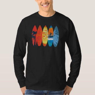 Camiseta Surfe Surfe Surfboard Sunset Wave 1