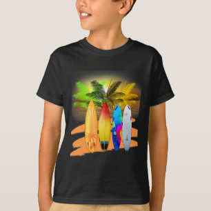 Camiseta Surfe tropical Hawaii Beach Souvenir Surfing