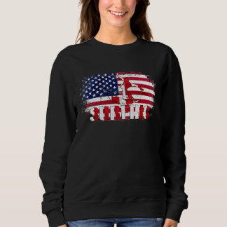 Camiseta Surfe Vintage Com Bandeira Americana Para SurfSurf