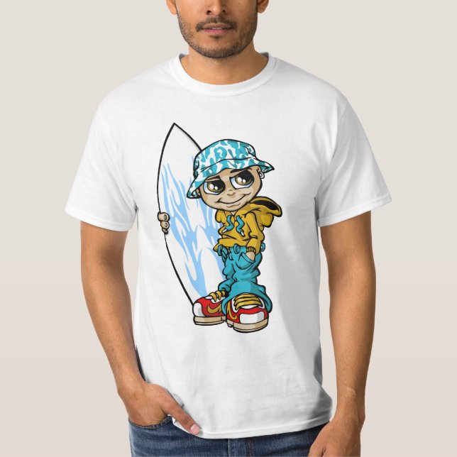 Camiseta Surfer boy and his board (Frente)