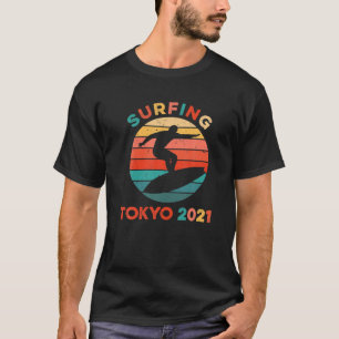 Camiseta Surfer de praia Tsurigasaki, nos Jogos de Tóquio d