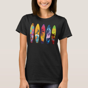 Camiseta Surfer de Vintage com o Conselho de Surf de Vintag