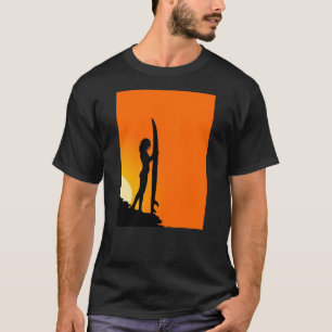 Camiseta Surfer Girl Sunset