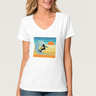 Camiseta Surfer Girl Vintage Sunset