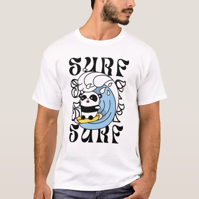 Camiseta Surfer Panda (Frente)