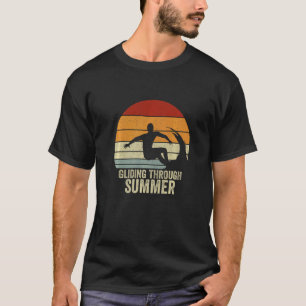 Camiseta Surfer Retro Glacionando através do Verão Vintage 
