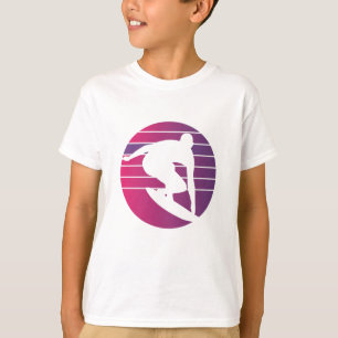 Camiseta Surfer Retro Surfing Sunset