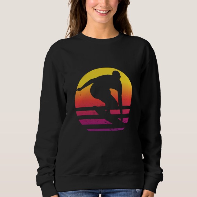 Camiseta Surfer Retro Surfing Sunset (Frente)