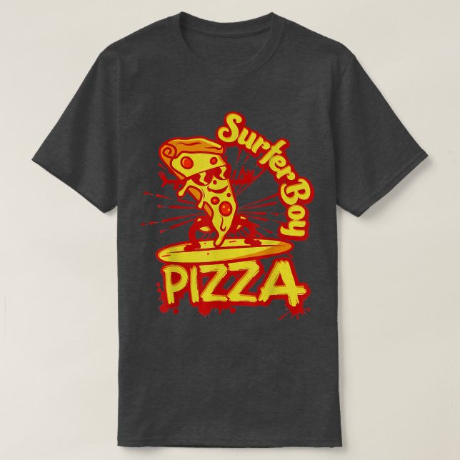 Camiseta Surfer Shirt Retro Pizza Boy 5348 (Frente do Design)
