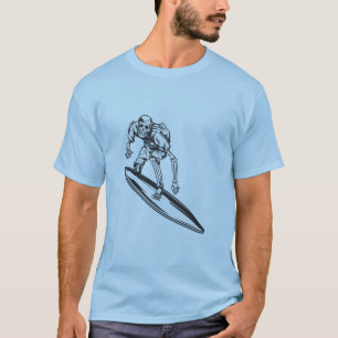 Camiseta Surfer Skeleton Vintage Surf