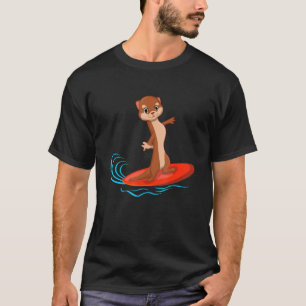Camiseta Surfer Surfboard Otter Animal Marine Biologist