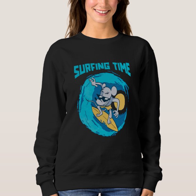 Camiseta Surfer Surfboard  Surfrider Waves Trex Surfing (Frente)