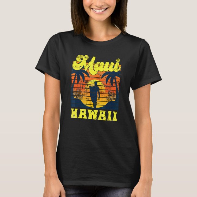 Camiseta Surfer Tropical Sunset Havaiano Summer Aloha Maui (Frente)