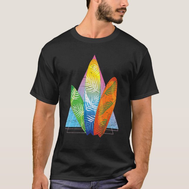 Camiseta Surfer Tropical Surfboard Watersport Synwave Sur (Frente)