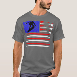 Camiseta Surfer US Flag Surfing