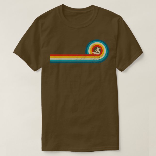 Camiseta Surfer Vintage Wave Surfing Surfing Surf Beach (Frente do Design)