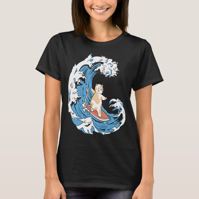 Camiseta Surfer Waves Surfboard Surfrider surfing surfing (Frente)