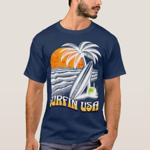 Camiseta Surfin EUA TSirt