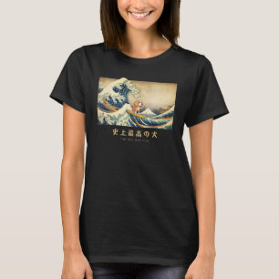 Camiseta Surfing Beagle Kanagawa Wave Japonês Cão 2