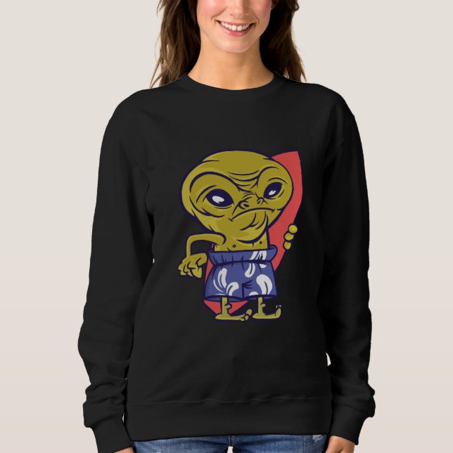Camiseta surfing board alien space aliens ufo (Frente)