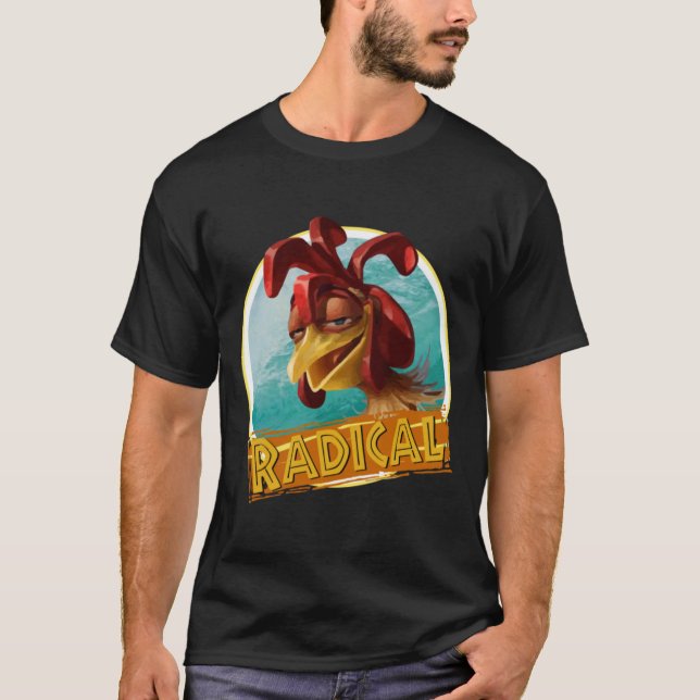 Camiseta Surfing Chicken Joe - citação radical (Frente)