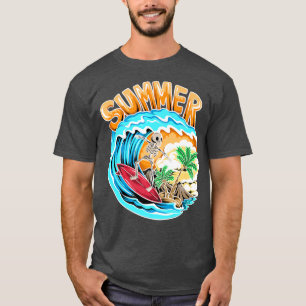 Camiseta Surfing legal Surfer Swimmer Beach Waves W