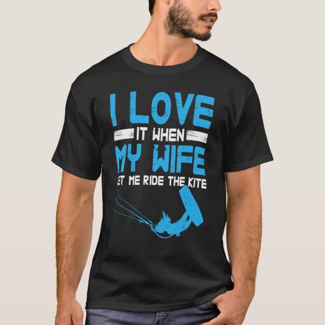 Camiseta Surfing Marido Kite Surfing Kitch (Frente)