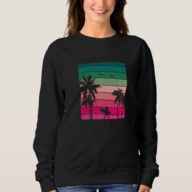 Camiseta Surfing North Shore Hawaii Hawaiian Island Cute Su (Frente)