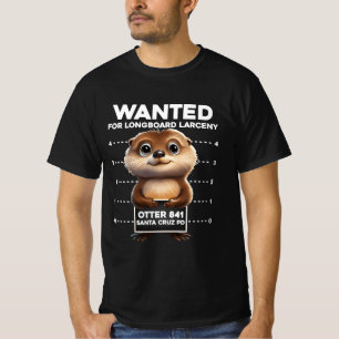 Camiseta Surfing Otter 841 Procurado por Long Conselho Larc