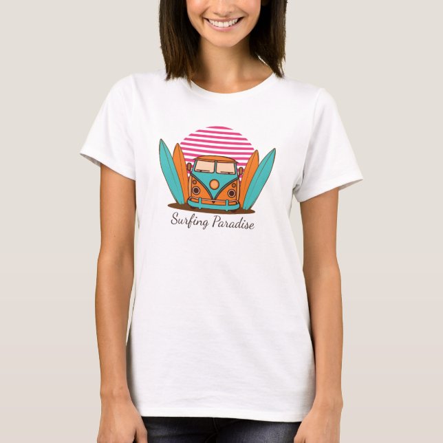 Camiseta Surfing Paradise (Frente)