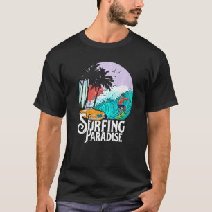 Camiseta Surfing Paradise Beach Party Adventure with Waves