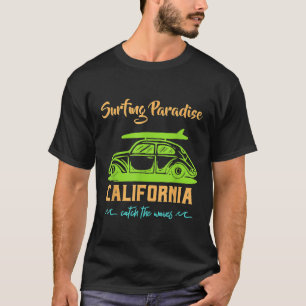 Camiseta Surfing Paradise California catch the Waves Surf S