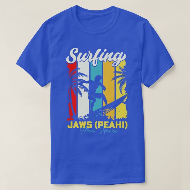 Camiseta Surfing Peahi Maui Hawaii (Frente do Design)