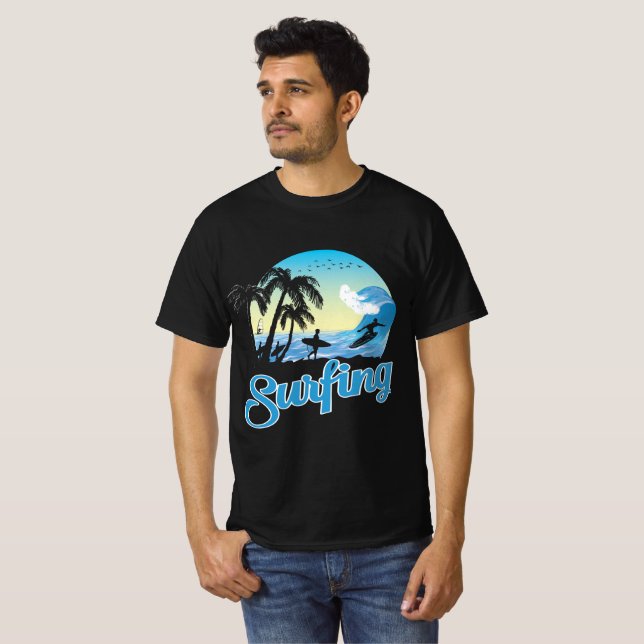 Camiseta surfing Sea Beach (Frente Completa)