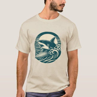 Camiseta Surfing Shark