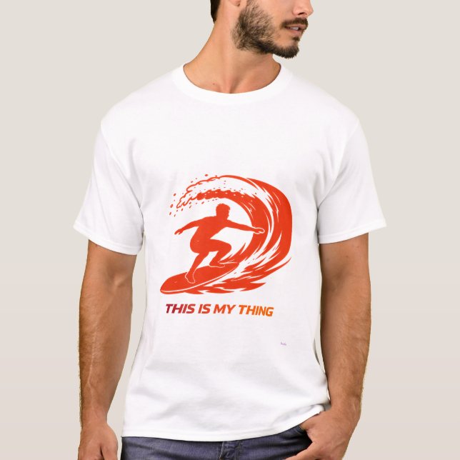 Camiseta Surfing Silhouette Action Lifestyle Design (Frente)